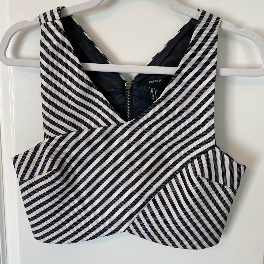 Women’s stripe crop top